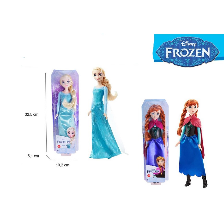 Jual Disney Frozen Original Standard Fashion Doll Elsa Anna HMJ41 ...