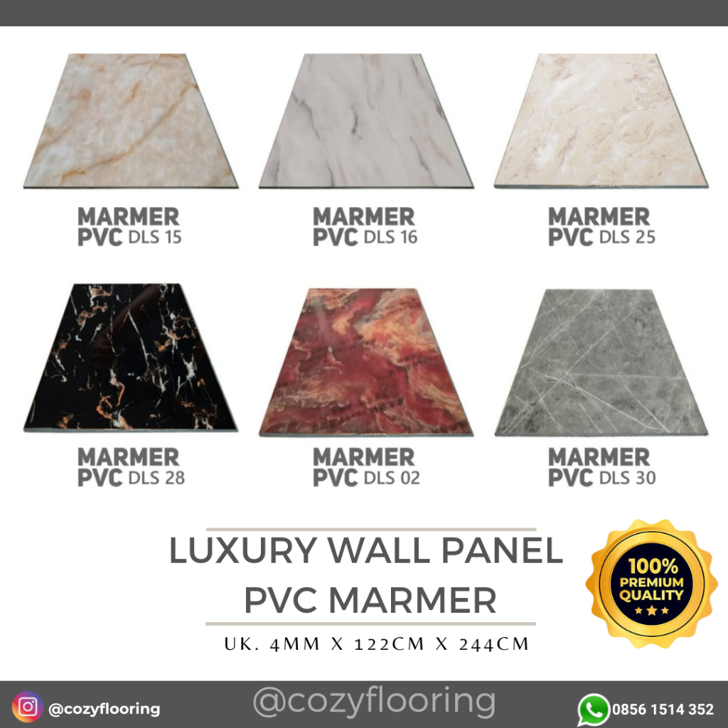 Jual Wallpanel PVC Marmer Tebal 4mm Best Quality | Shopee Indonesia