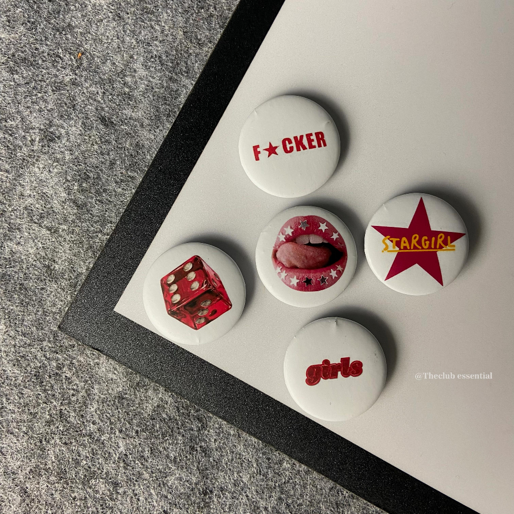 Jual Theclub Pin Button Aesthetic 32mm Bros | Shopee Indonesia
