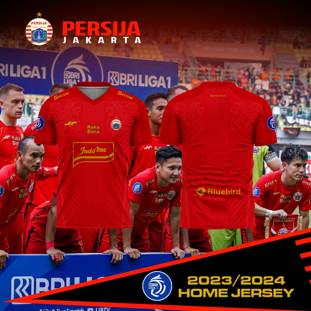 Jual JERSEY BAJU BOLA PERSIJA HOME 2023/24 FREE NAMASET | Shopee Indonesia