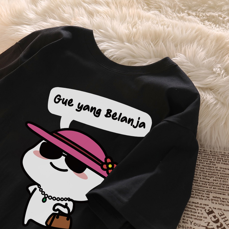 Jual T Shirt Belanja Kerja Baju Wanita Korean Kaos Oversize Wanita