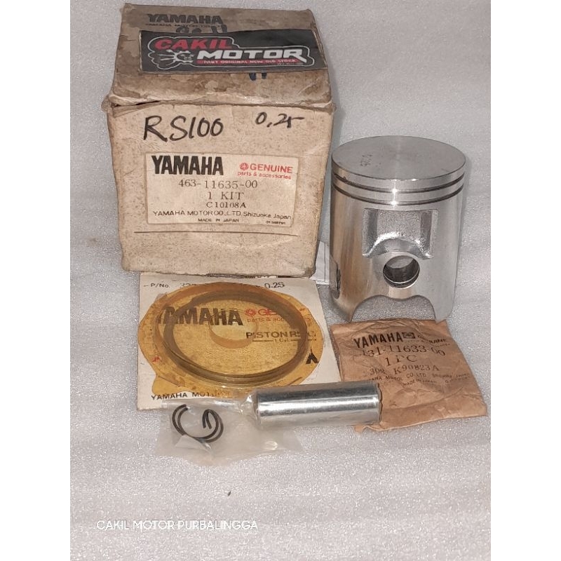 Jual piston seher kit assy lengkap yamaha rs 100 os 25 original japan ...