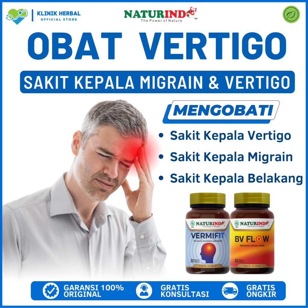 Jual Obat Vertigo Paling Ampuh Original Herbal Sakit Kepala Pusing