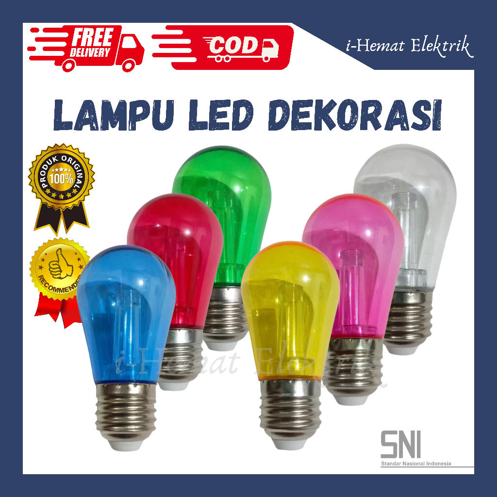 Jual Lampu Cafe Led Lumment Warna 4 Watt Spektrum Lampu Dekorasi Lampu Warna Warni Lampu Led 4 9182