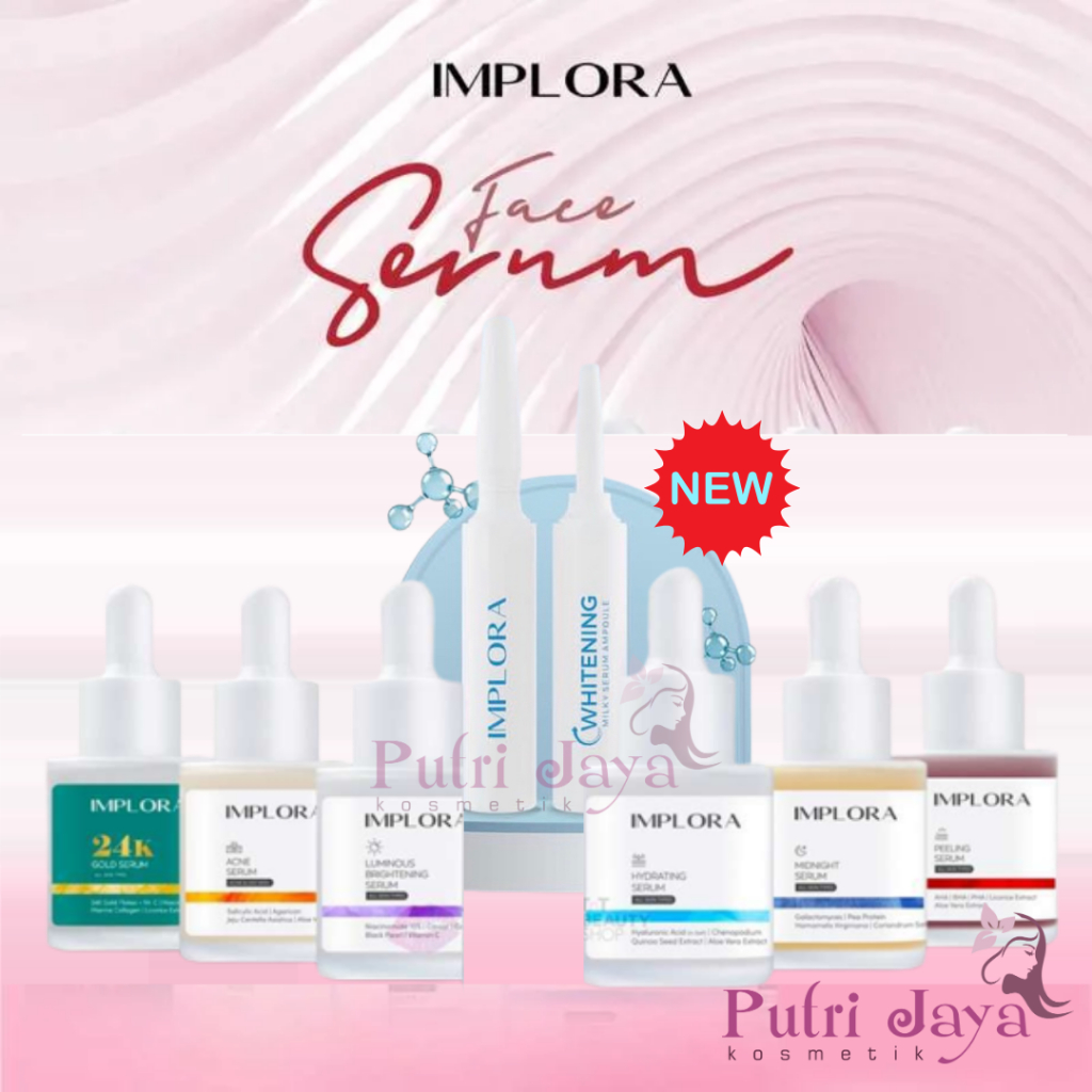 Jual Implora Face Serum Brightening Acne Peeling Hydrating Midnight