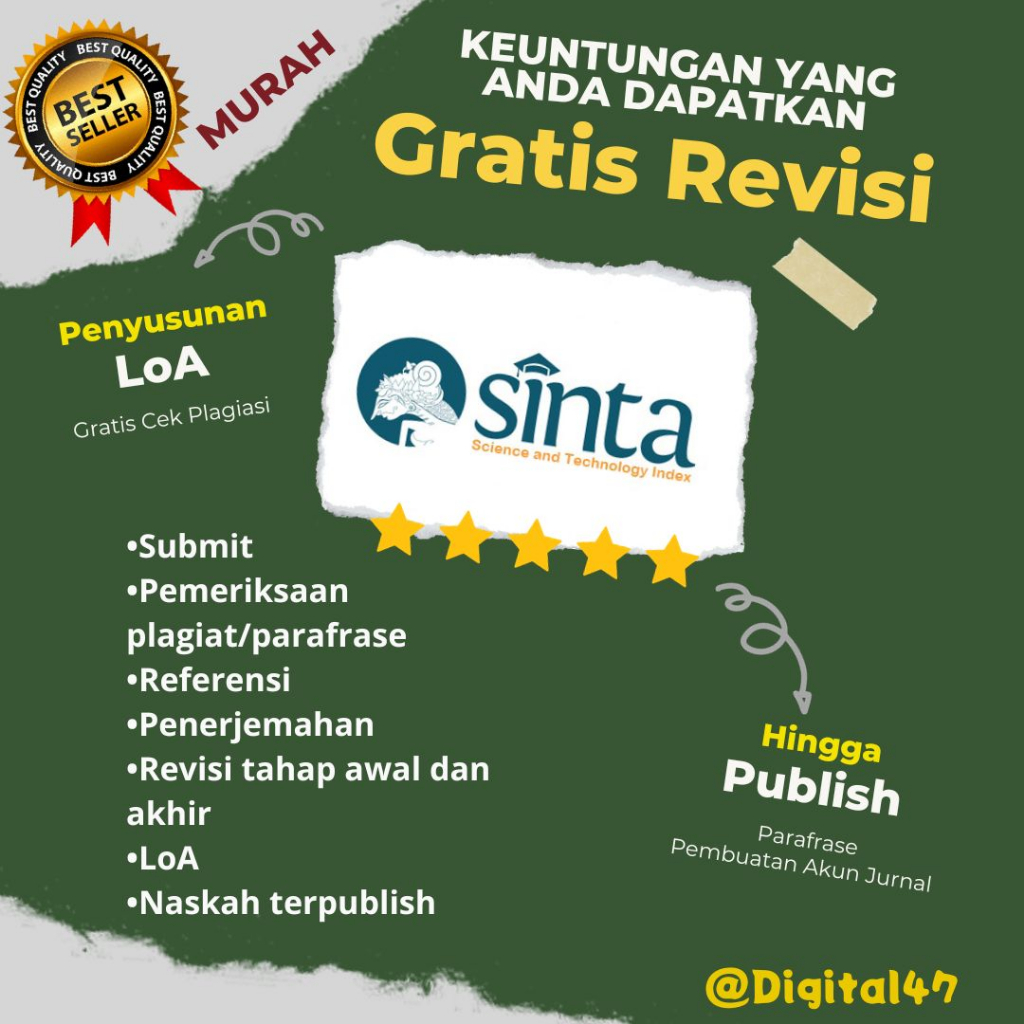 Jual JURNAL SINTA 6 | PUBLIKASI | PENDAMPINGAN Nasional | SUBMIT ...