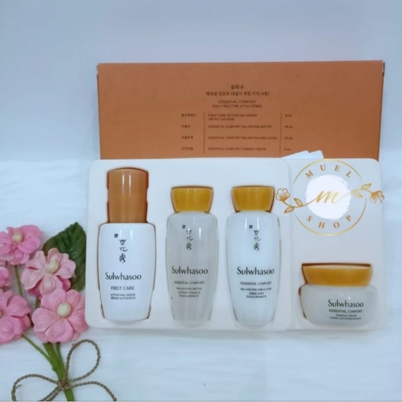 Jual Sulwhasoo Essential Comfort Daily Routine Kit ( 4 items ) | Shopee ...