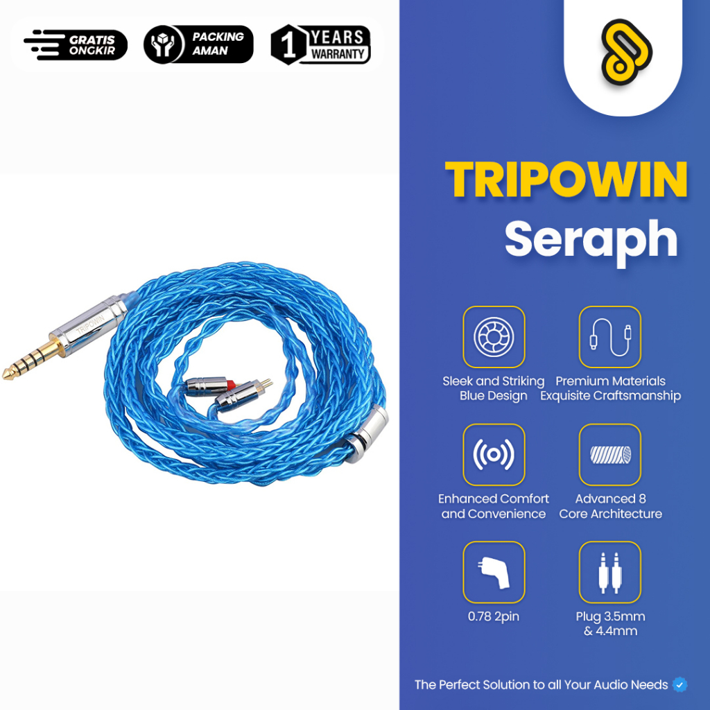 Headphone IEM Cable 2Pin 3.5mm 3.6ft, KBEAR ZiXiao 2 Strand-201 Core