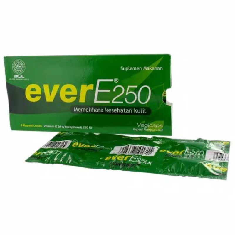 Jual Ever E 250 Iu Vitamin E Strip Isi 6 Kapsul Per Strip Shopee Indonesia 3081