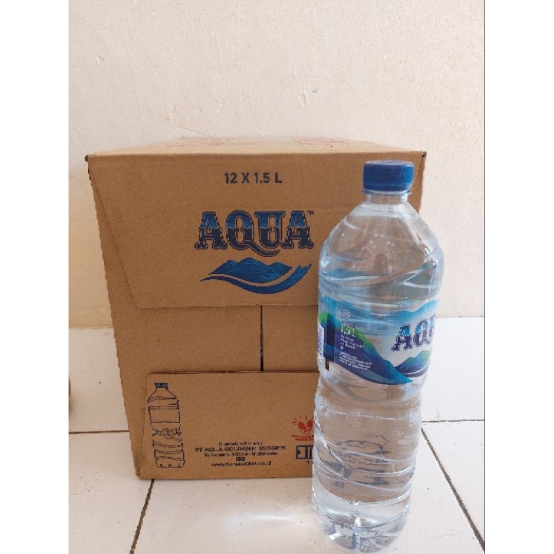 Jual Aqua Botol 1500ml 1 Dus Isi 12 Botol Khusus Gosendgrab Shopee Indonesia 2243