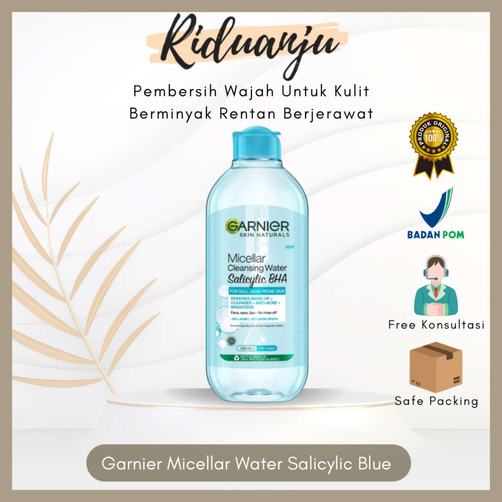Jual Garnier Micellar Cleansing Water Salicylic Blue Skin Care