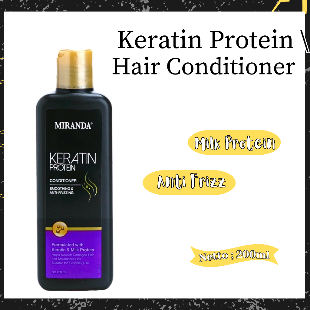Jual Miranda Keratin Protein Hair Conditioner 200ml Shopee Indonesia