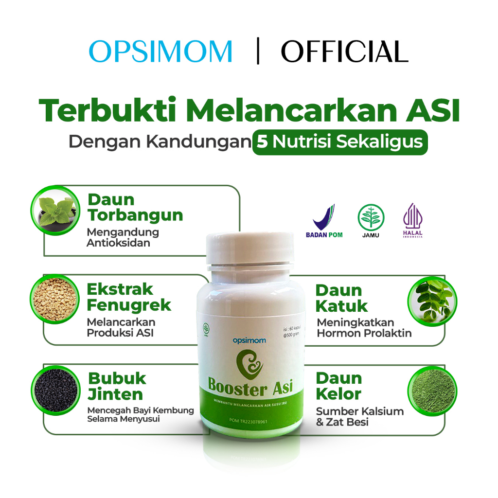 Jual BOOSTER ASI Dengan 5 KANDUNGAN NUTRISI SEKALIGUS / Bayi Sehat Asi ...