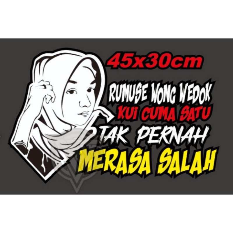 Jual Sticker Cutting Kata Kata Lucu Untuk Kaca Pintu Atau Body Truck Pick Up Dll Shopee Indonesia