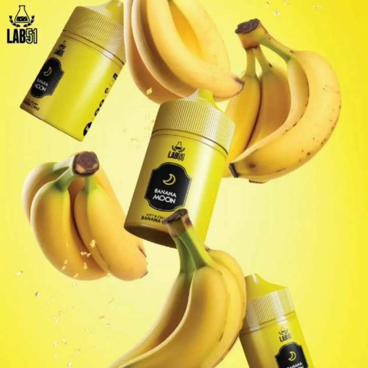 Jual LAB51 Banana moon Banana Cake Freebase Vape Liquid 60ml rasa roti ...