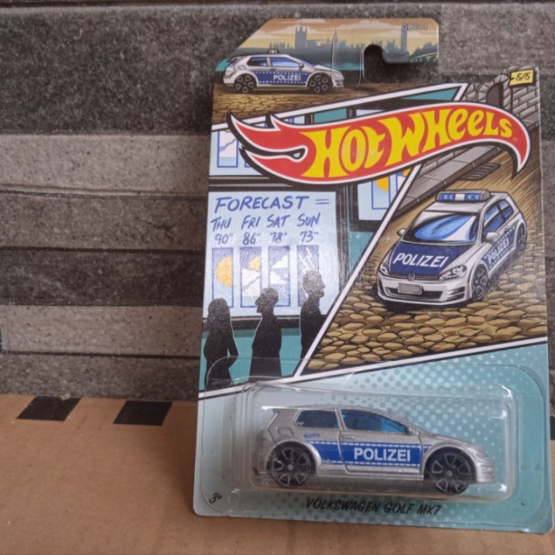 Jual hot wheels hotwheels Volkswagen VW golf mk7 polisi polizei police ...