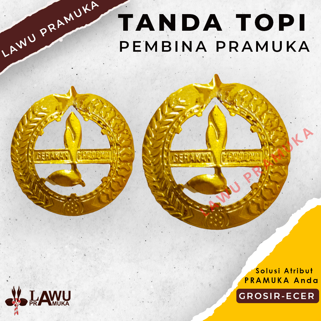 Jual Tanda Topi Pembina Pramuka/ Tatop Peci Pramuka | Shopee Indonesia