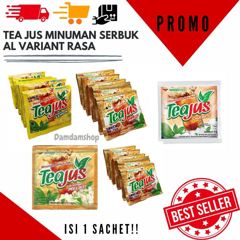 Jual TEH TEA JUS MINUMAN SERBUK AL VARIANT RASA ISI 1 SACHET | Shopee ...