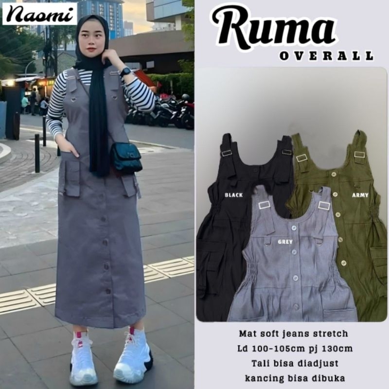 Jual RUMA OVERALL / JUMSUIT POLOS LINEN PREMIUM ORI NAOMI | Shopee ...