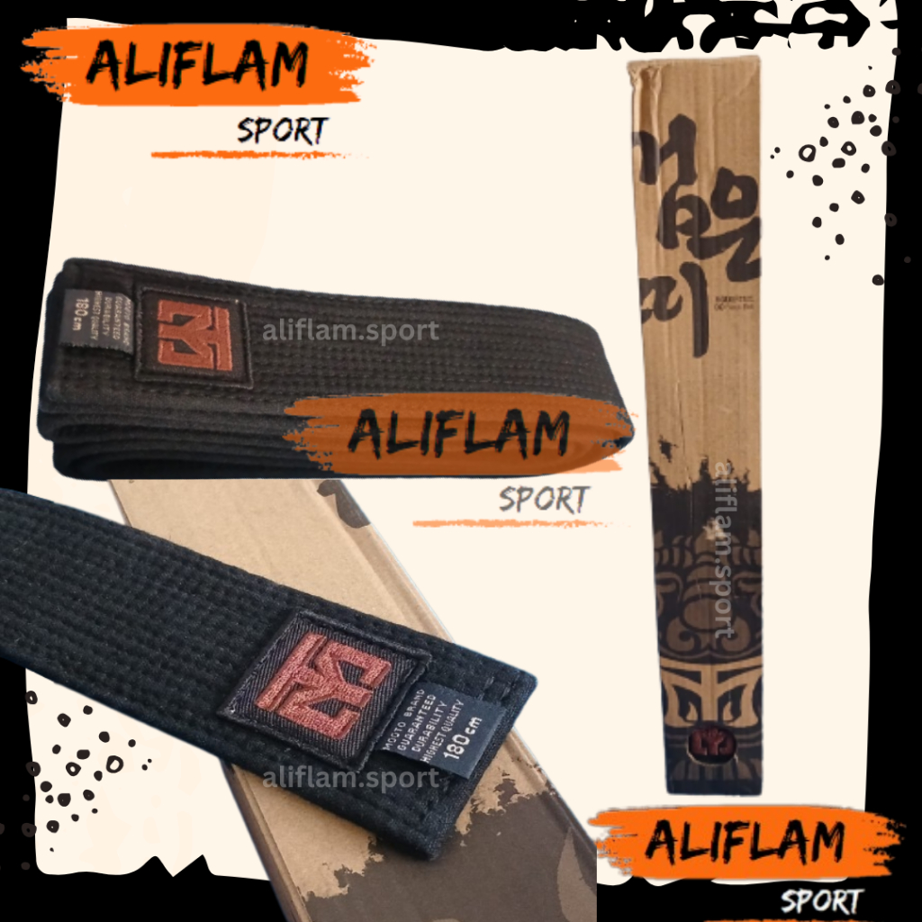 thumbnail image 2 of MOOTO Do Black Belt – 100% Cotton, 5cm Width, For Martial Arts (Judo, Karate, BJJ) 2 of 4