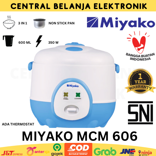 Jual Magic Com Miyakp MCM 606 A//Magic Com MINI Miyako 3in1 | Shopee ...