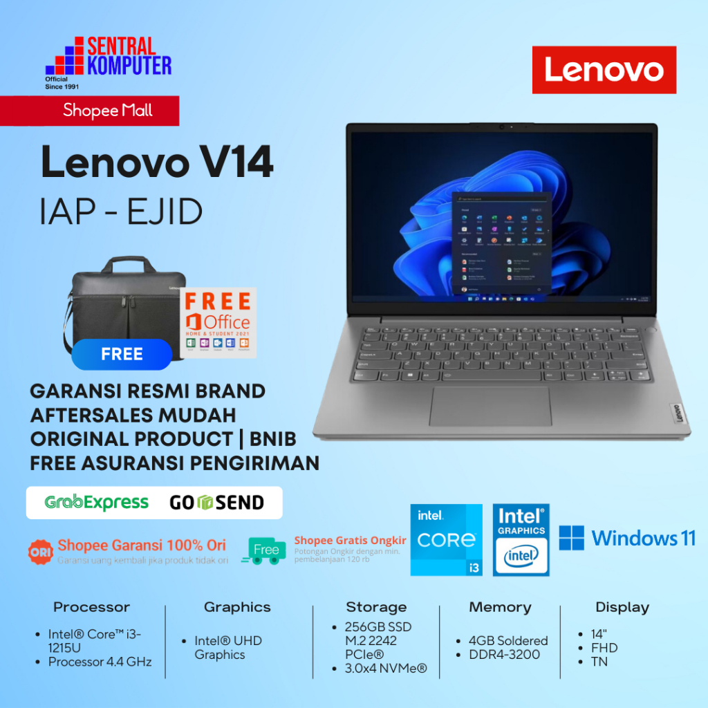 Jual Lenovo V G Iap Core I U Gb W Ohs Shopee Indonesia