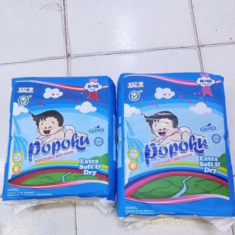 Jual POPOKU DIAPERS S40 DAN M40 | Shopee Indonesia