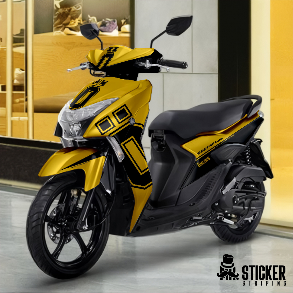 Jual decal yamaha mio gear 125 full body custom sticker free design ...