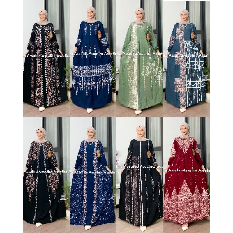 Jual Gamis Twill Ori Rayon Premium Malaman Candimekar Pekalongan Motif Terbaru Terlaris Dan