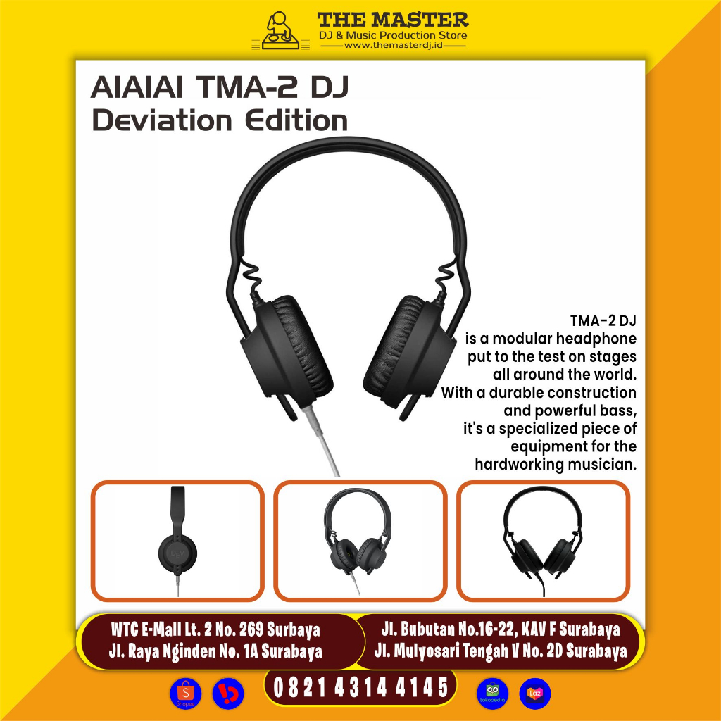 Jual AIAIAI TMA2 DJ Deviation Edition Modular Headphone DJ Shopee