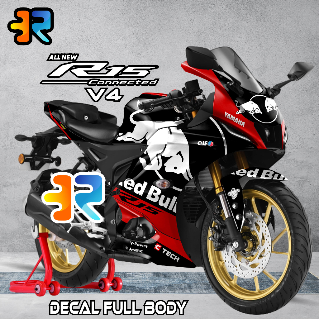 Jual Decal R15 V4 Stiker Full Body Variasi Desain Redbull Torro ...