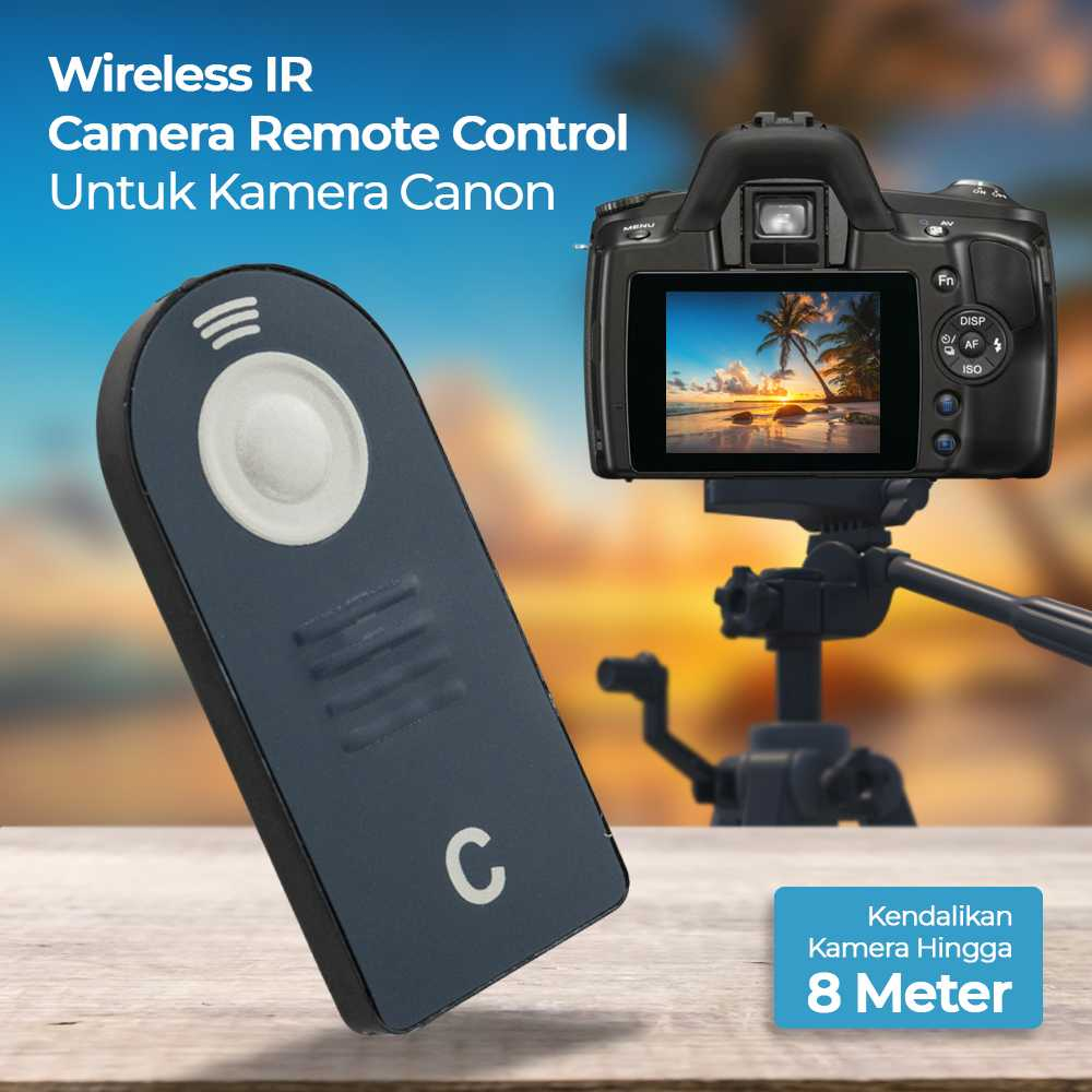 Jual Wireless IR Camera Remote Controller For Camera Canon & Nikon ...