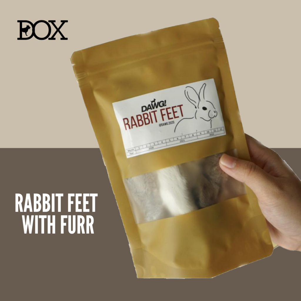 Jual DOX Rabbit Feet kaki kelinci dog snack Premium isi 10, 30 dan 50 ...
