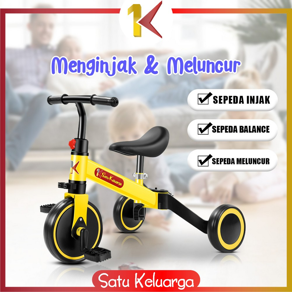 Jual Sepeda Anak Roda 3 (2 In1) Sepeda Keseimbangan Balance Bike Ride ...