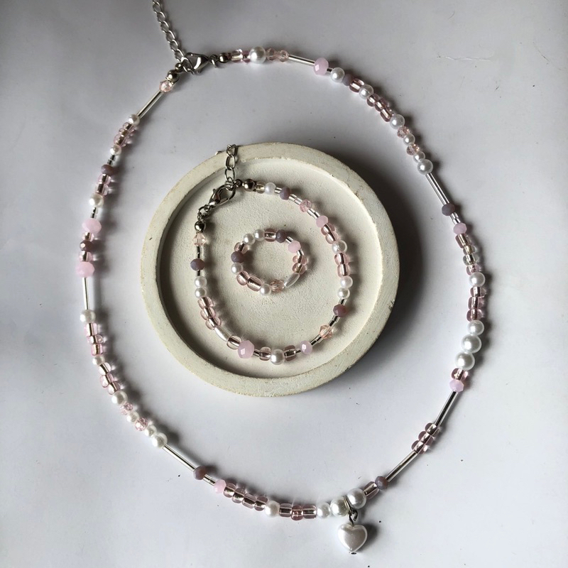 Jual Zoe Beads Set (Kalung Gelang Cincin Manik) Shopee Indonesia