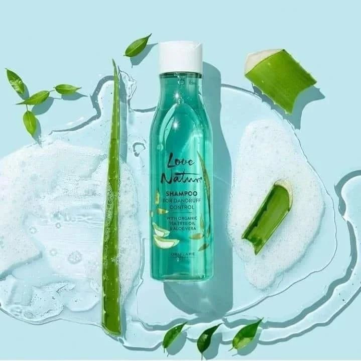 Jual Shampoo For Dandruff Control with Organic Tea Tree Oil & Aloe Vera