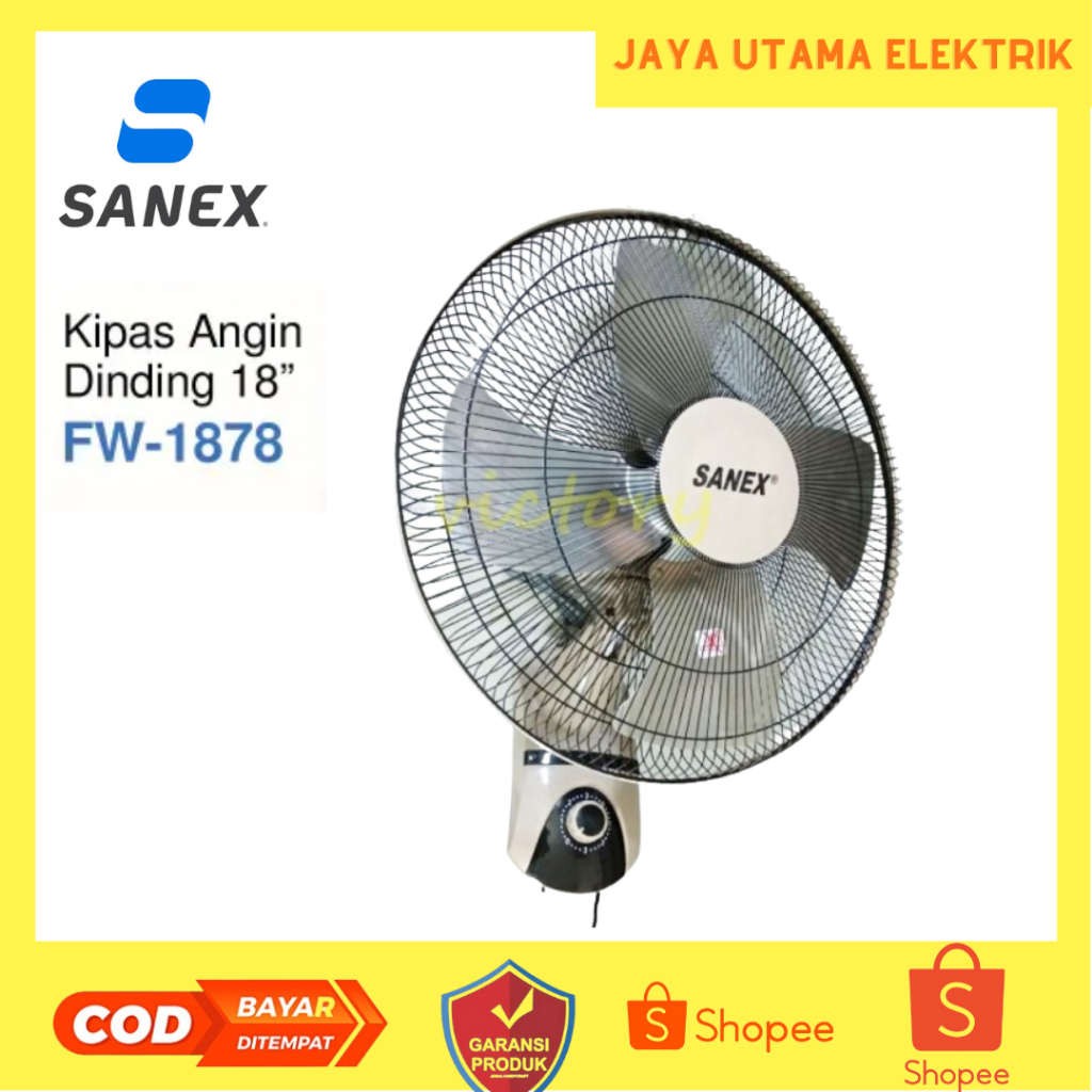  Jual Kipas Angin Dinding Tornado Besi Wall Fan - Sanex 18 Inch/kipas Illustration 