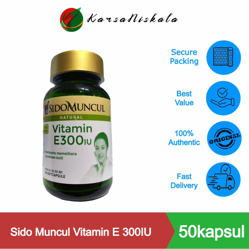 Jual SidoMuncul Vitamin E 300IU Sido Muncul Vitamin E 300 IU Shopee Indonesia