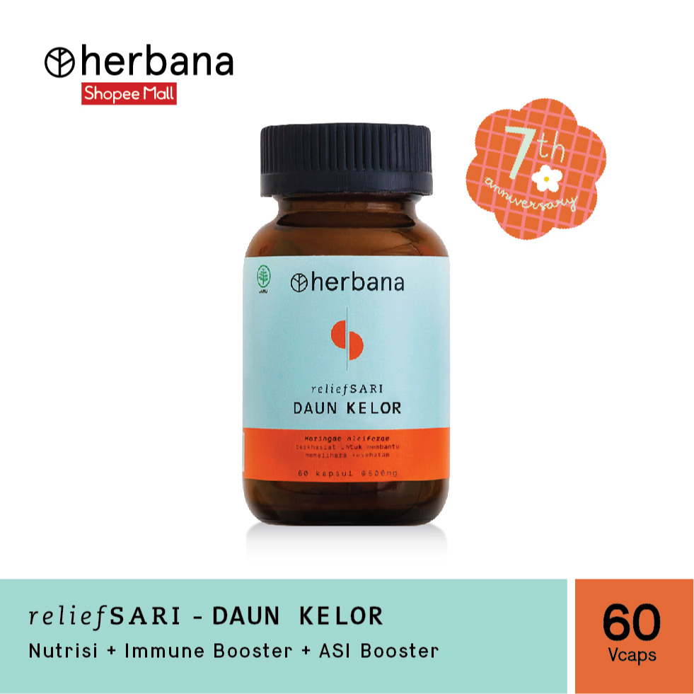 Jual Herbana Relief Sari Daun Kelor 60 Kapsul Shopee Indonesia