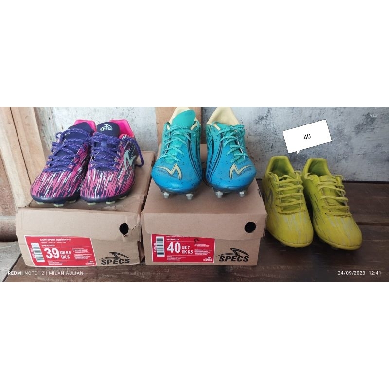 Jual sepatu bola sepatu sepak bola specs | Shopee Indonesia