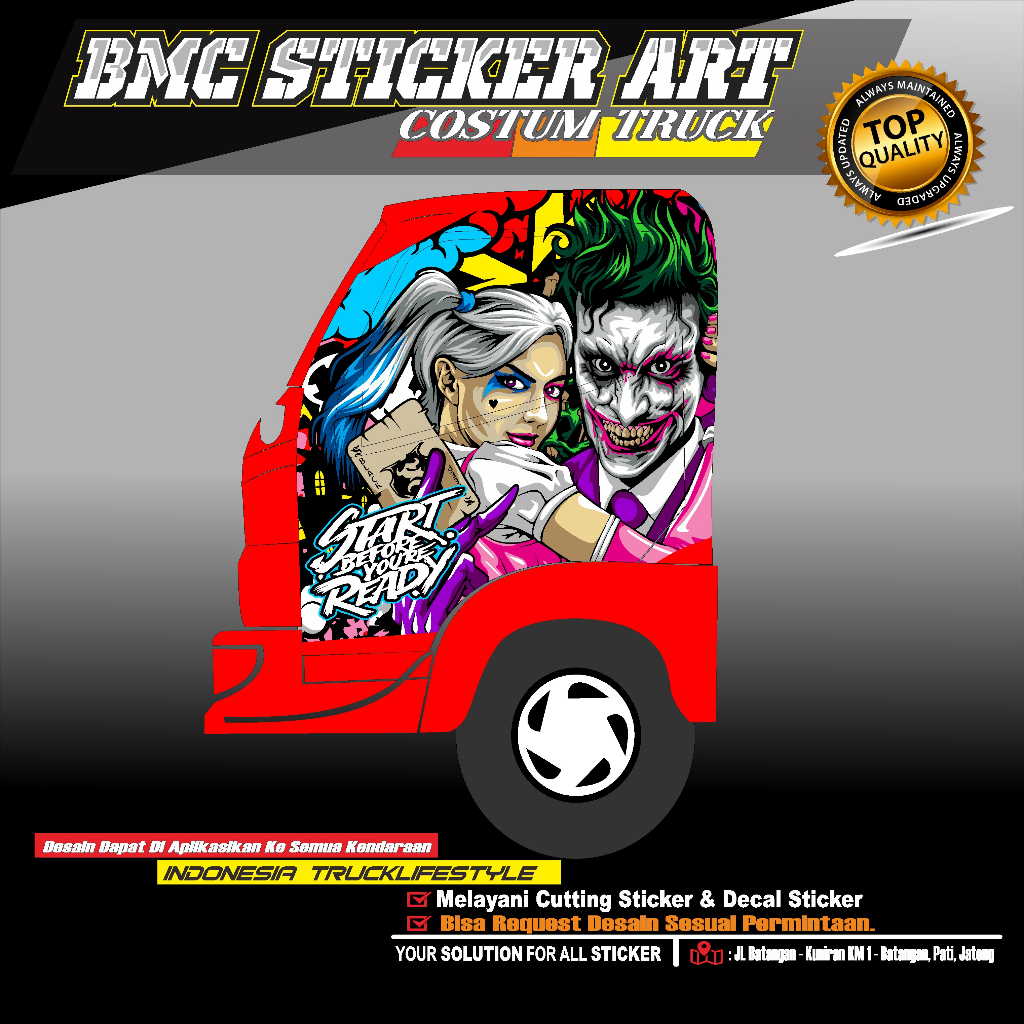 Jual STICKER TRUCK/DECAL PINTU KABIN TRUCK DYNA/DUTRO.STIKER VARIASI ...