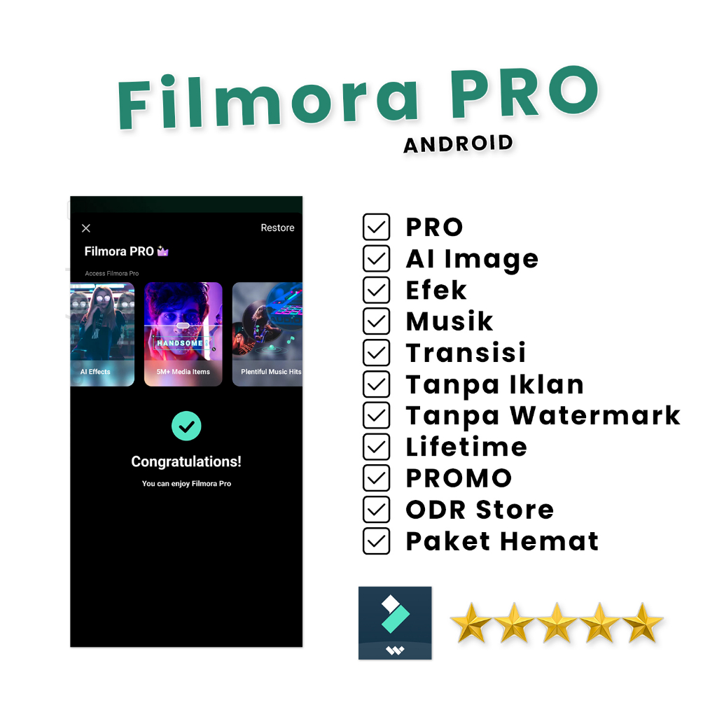 Jual Filmora lifetime AI Video Editor | Shopee Indonesia