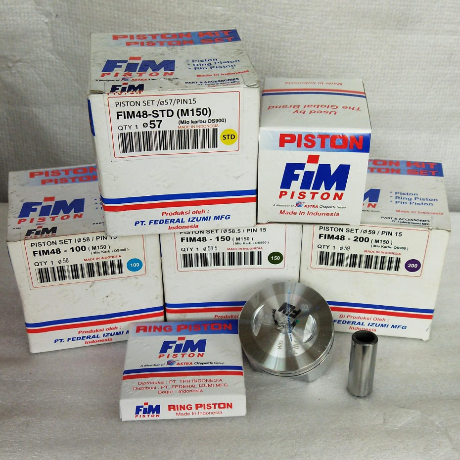 Jual Seher Fim Piston Set Bore Up Mio Smile Soul Fino Mio Xxb Cc Pin Fim Shopee Indonesia