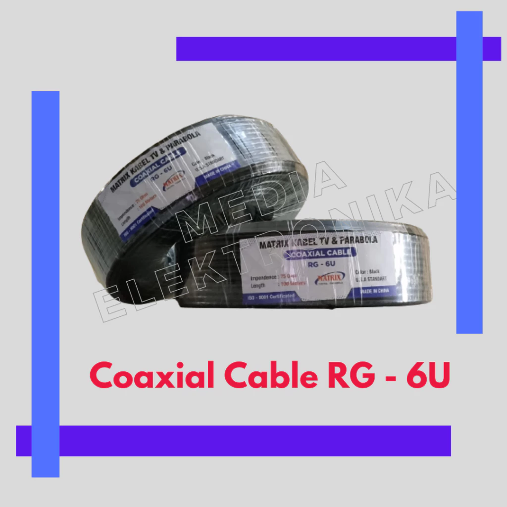 Kabel Antena Coaxial RG6 Braid