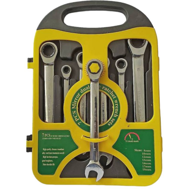Jual SOLA Kunci Ratchet Ring Pas Set 7 Pcs | 8mm 10mm 12mm 13mm 14mm ...