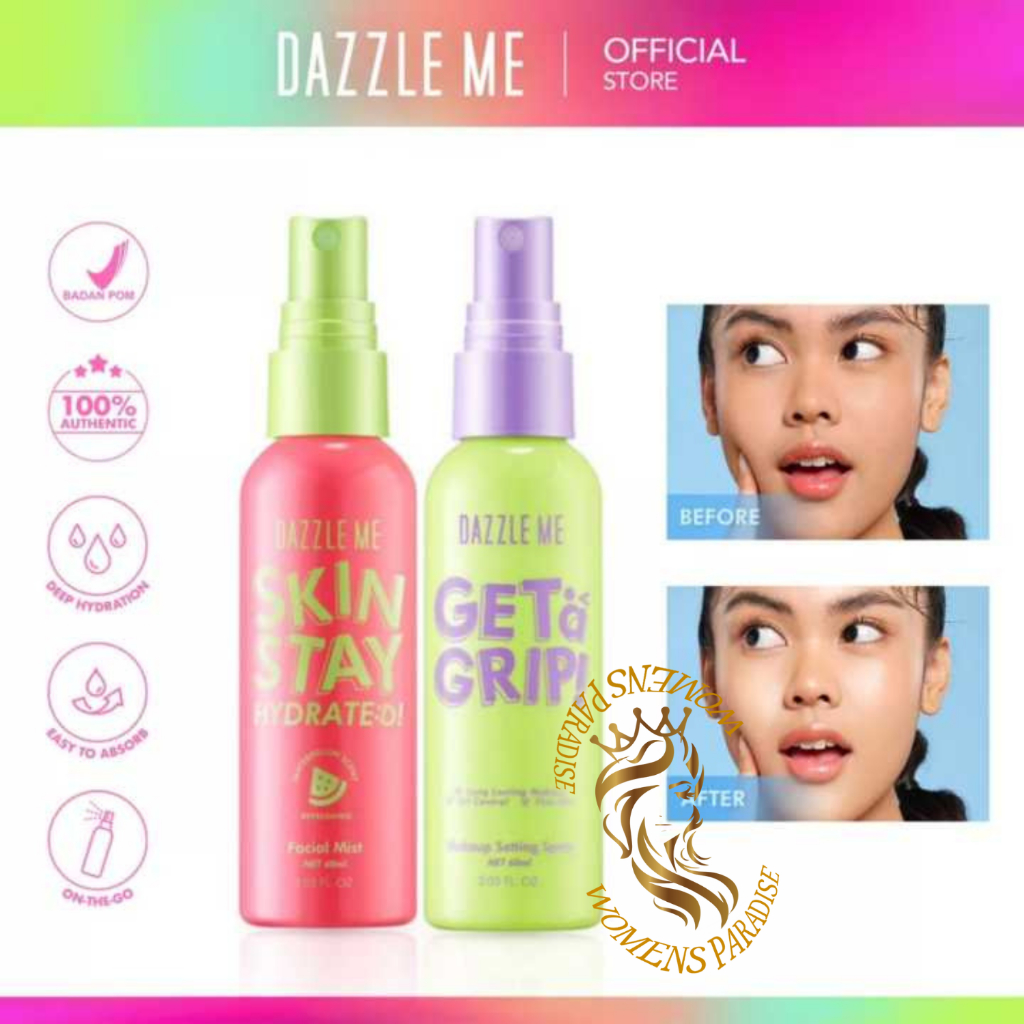 Jual ️WP ️ [NEW] DAZZLE ME Get a Grip Makeup Setting Spray & Facial ...