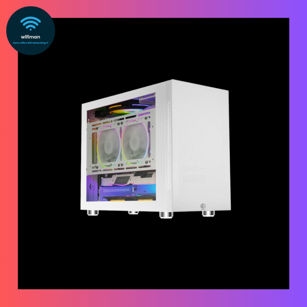 Jual Cube Axel V2 MATX ITX Mesh PC Case White Black Hitam Putih USB C ...