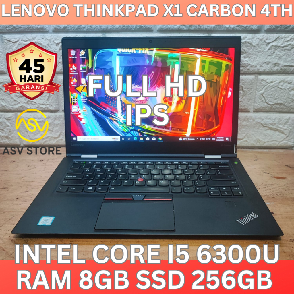 Jual LENOVO THINKPAD X1 CARBON 4TH CORE I5 6300U RAM 8GB SSD 256GB ...