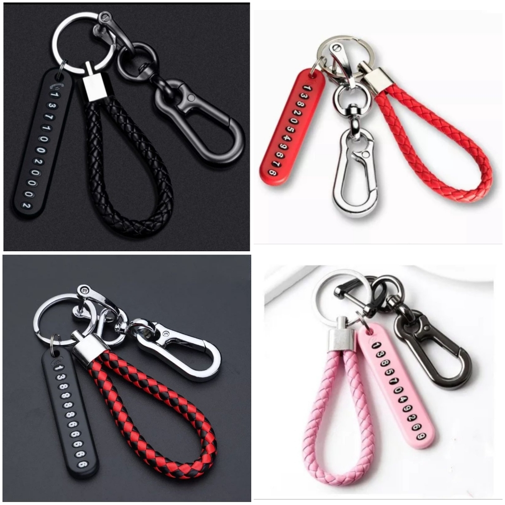 Jual G15 Gantungan Kunci Mobil/Motor Keychain Tag No HP | Shopee Indonesia