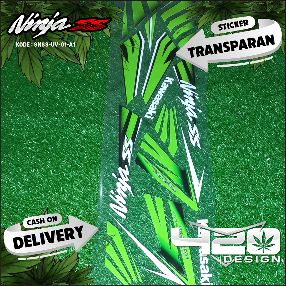 Jual Sticker Striping Ninja Ss Tahun Lis Transparan Uv Striping Ninja Ss Custom Desain